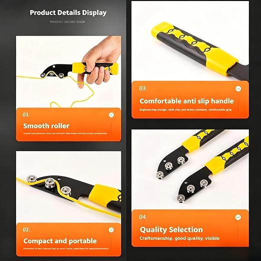 Stainless Steel Cable Straightener Tool - Professional Manual Untwisting & Bending Device for Electricians, HVAC & Telecom Projects