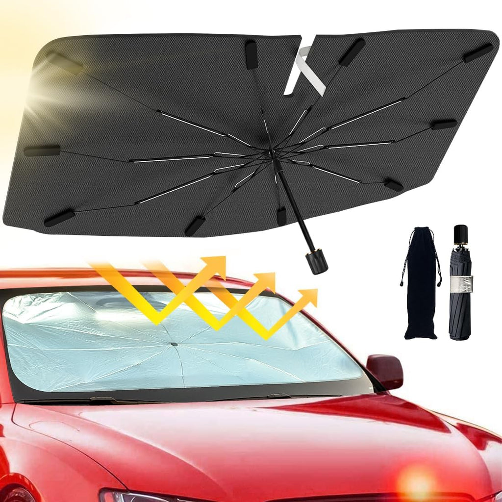 ☀️ 2026 Windshield Sun Shade Umbrella – Foldable, UV Block, Heat Insulation