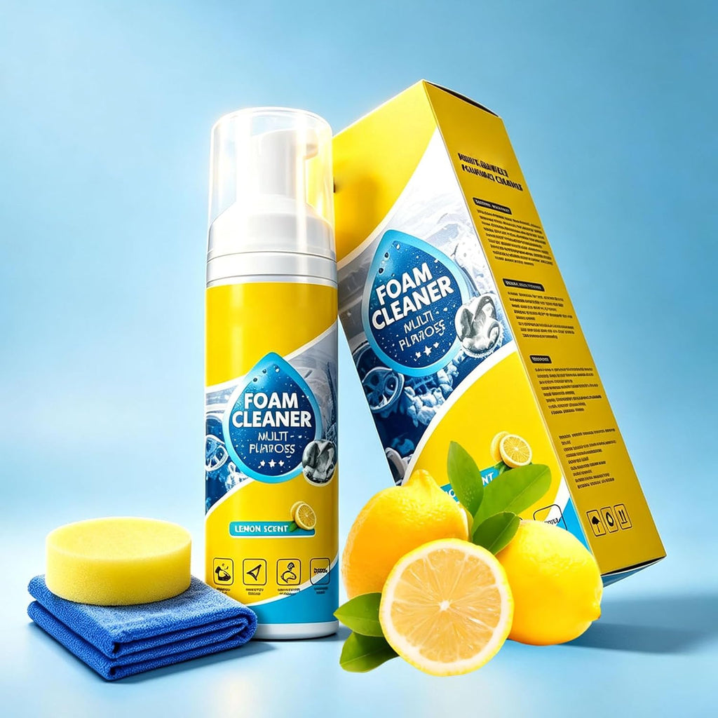 🧼 4-In-1 Multi-Enzyme Foam Cleaner – Powerful &amp; Multipurpose, Lemon Fresh Scent