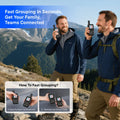 🛡️5G LTE Global Walkie Talkie with Lifetime Free SIM – Unlimited Range POC Smart Radio with App – Rugged Waterproof Pocket Radio for Hiking & Off-Grid Teams 🌍