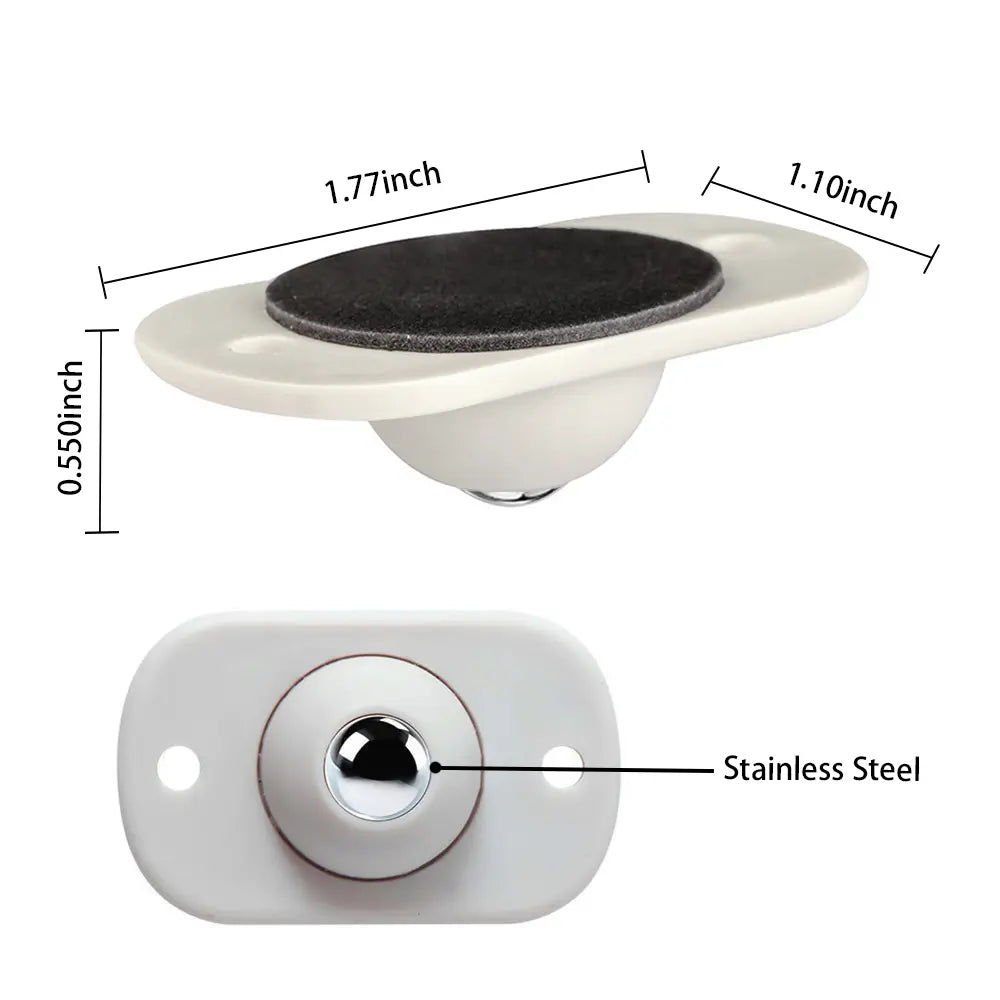 🔥8 Counts Self Adhesive Mini Caster Wheels，360 Degree Rotation,durable,Strong Load Low Noise Self Caster Wheels