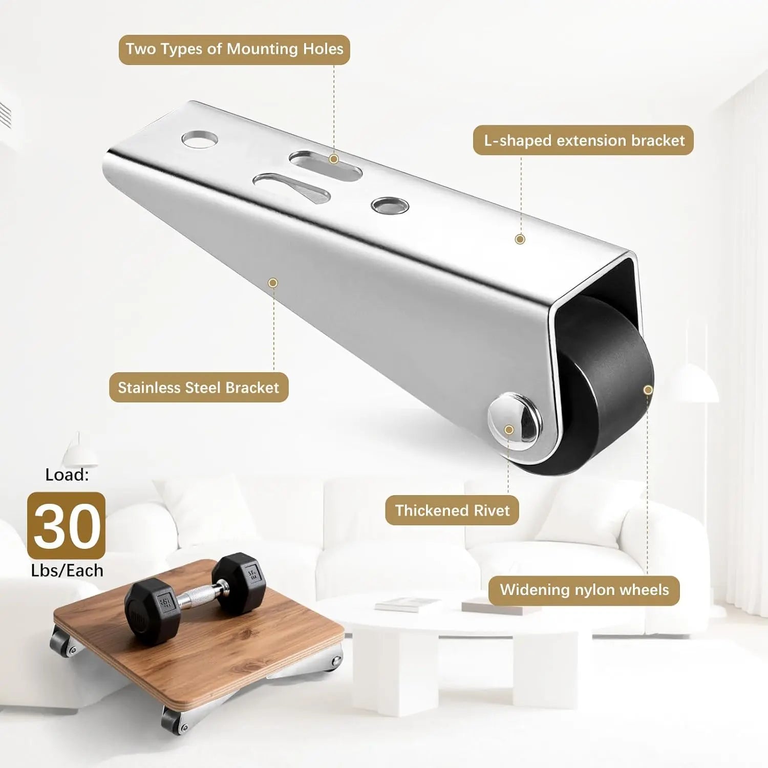 Vertical Track Roller Wheel Sliding Door Bottom Guide