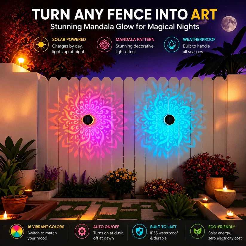 ✨ 2026 New Solar Mandala Lights