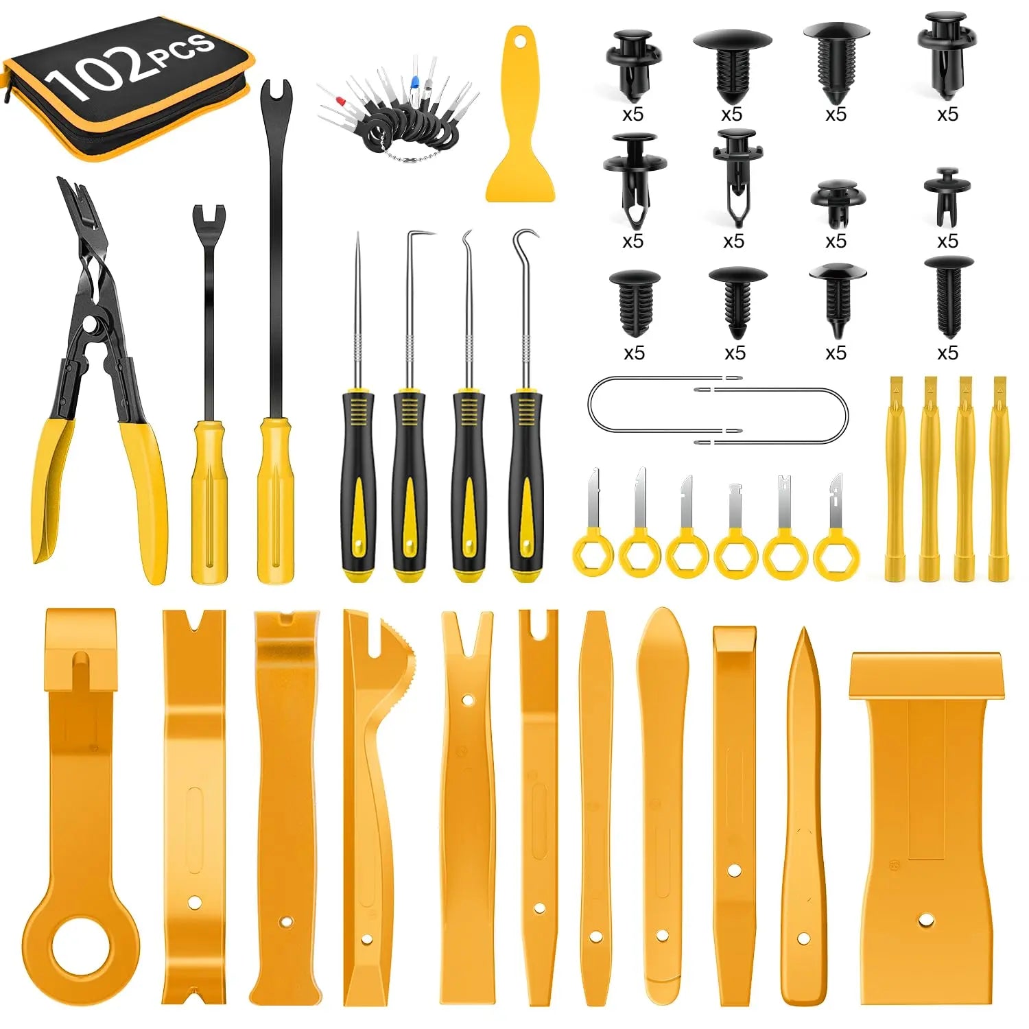725-Piece Automotive Clip and Fastener Assortment Kit