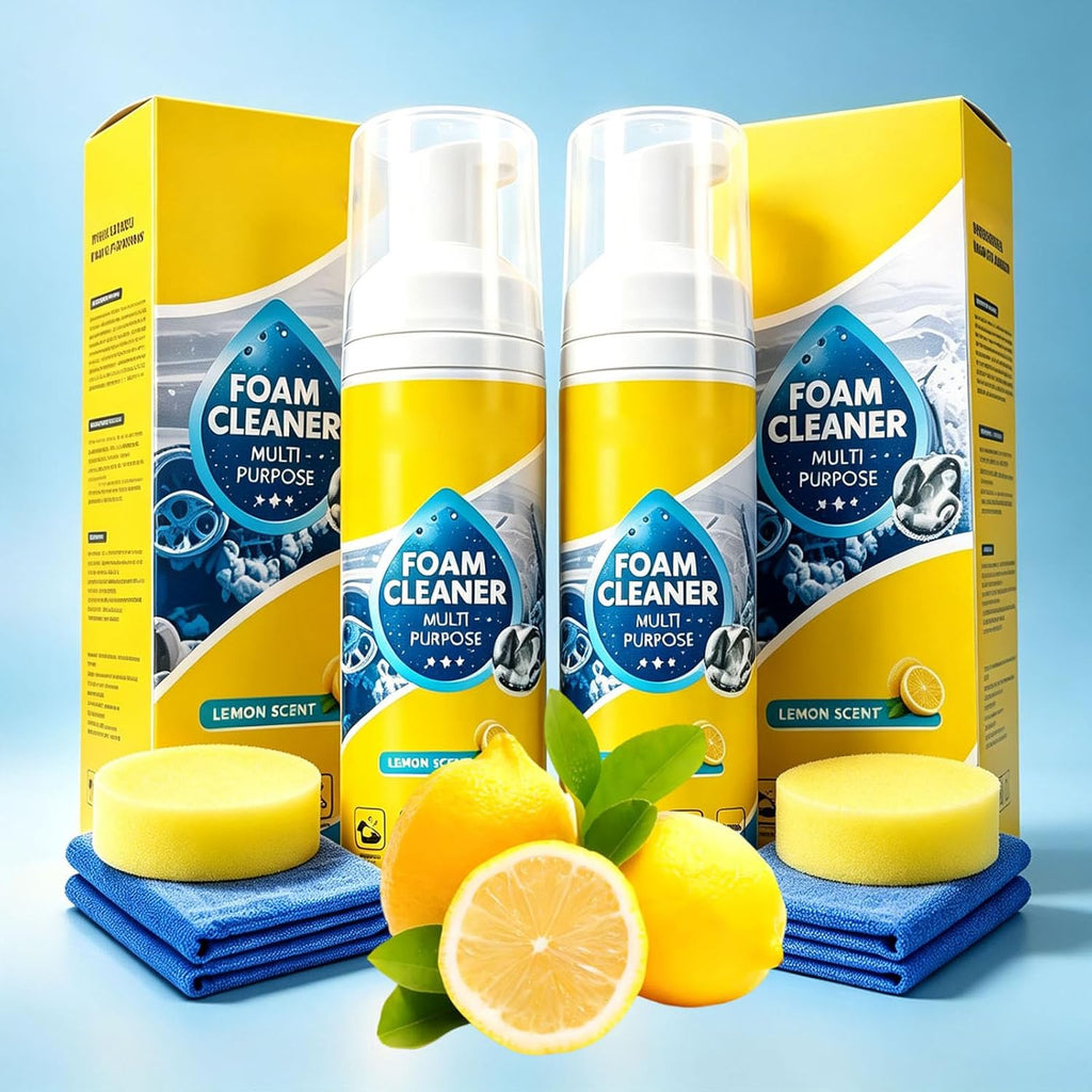 🧼 4-In-1 Multi-Enzyme Foam Cleaner – Powerful &amp; Multipurpose, Lemon Fresh Scent