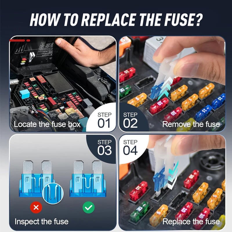 🚗 306-Piece Car Fuse Assortment Kit | Micro, Mini & Standard Blade Fuses with Fuse Puller
