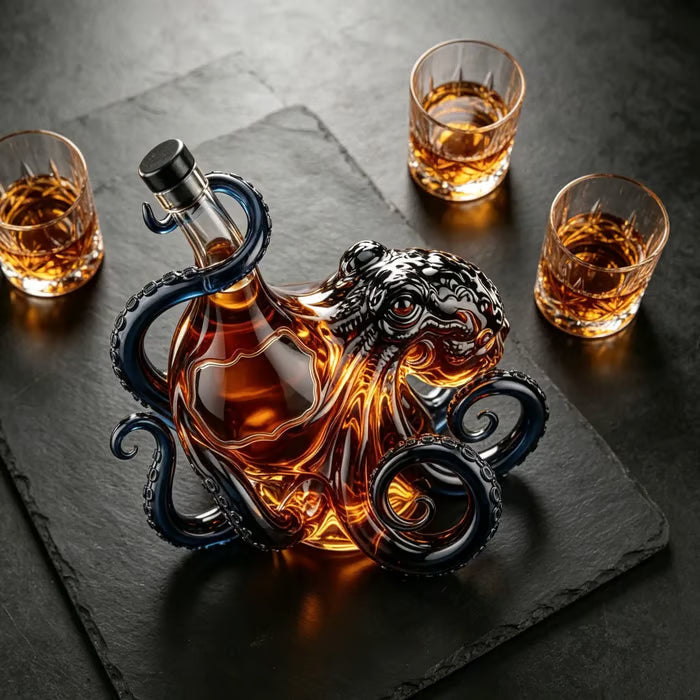 🎁 Father’s Day 49% OFF – Octopus-style whisky bottle, classic collector's edition 🐙🥃