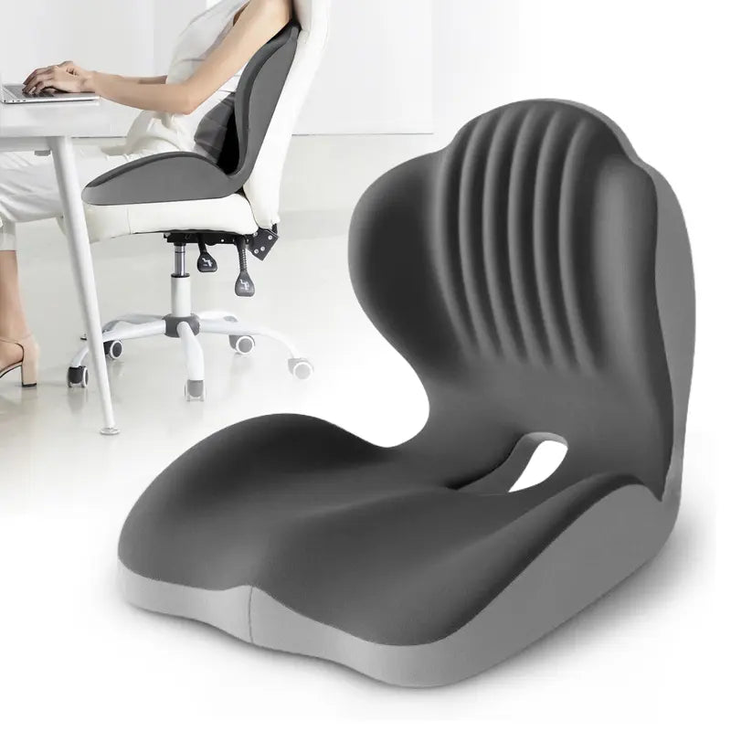 🪑 Memory Foam Seat Cushion – Lumbar Support, Back Pain Relief, Pressure Reduction