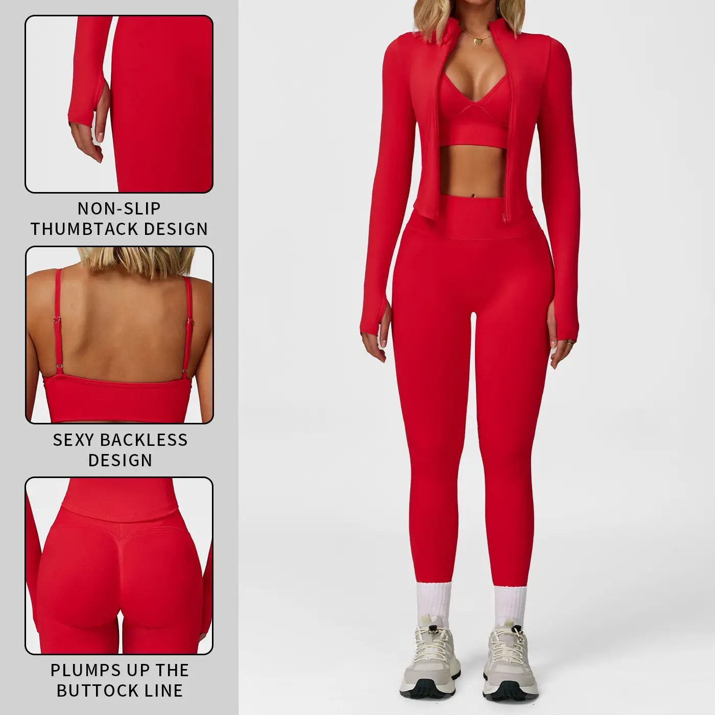 MFVIM Women's Criss Cross Crop Tank & Leggings Set