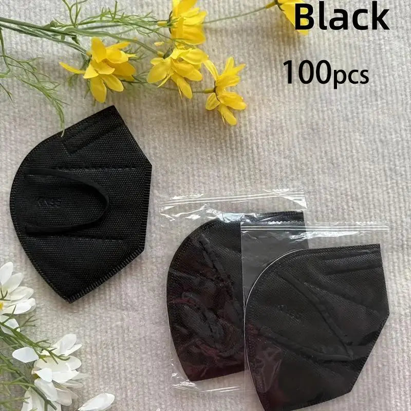 🛍️ 50/100-Pack KN95 Masks – 5-Layer Breathable Protection in Multiple Colors