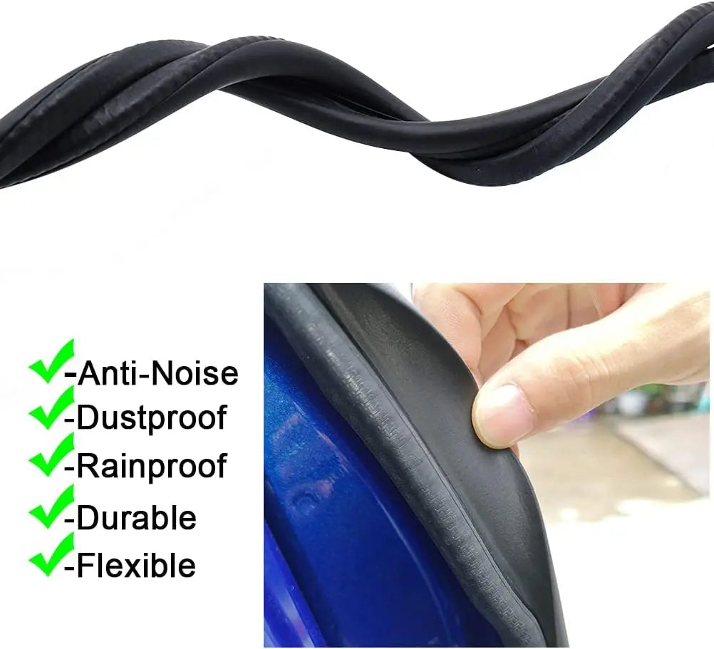 Car Door Seal Strip - 2PCS B-Pillar Seal Strip, Automotive Rubber Frame Universal for Cars, Trucks, SUV, RVs