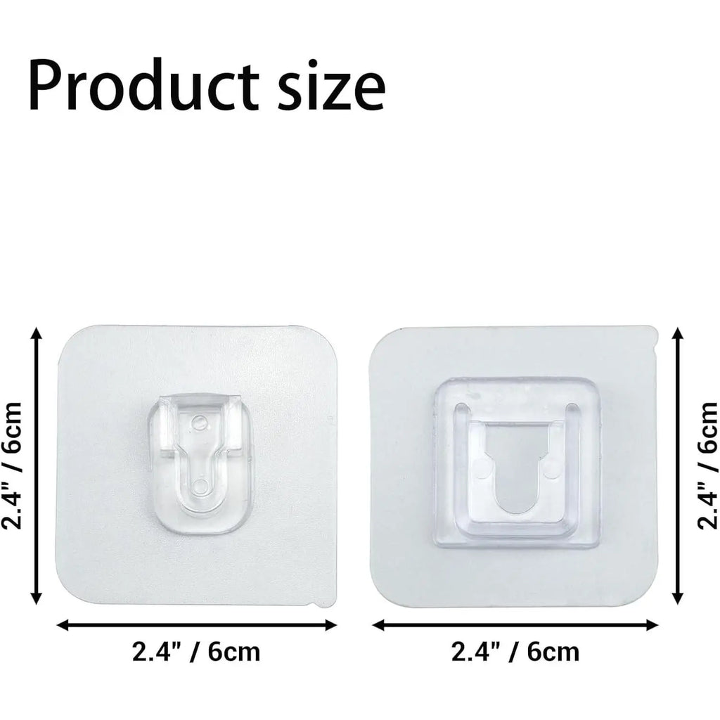 Wall Hooks Hanger - Double Sided Adhesive Suction Cup