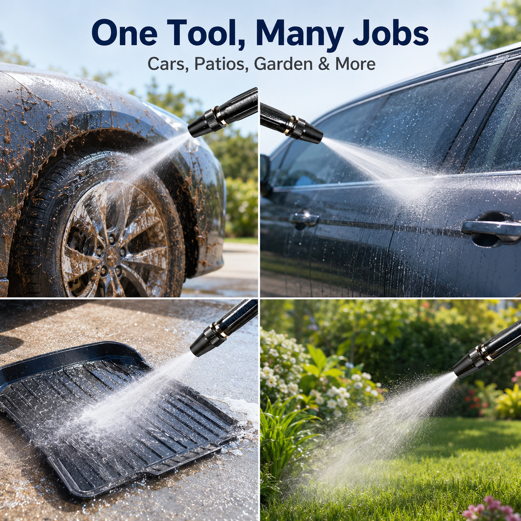 💧 2026 Hydro Jet Wand – High-Pressure Hose Nozzle, 2-in-1 Jet & Fan Spray
