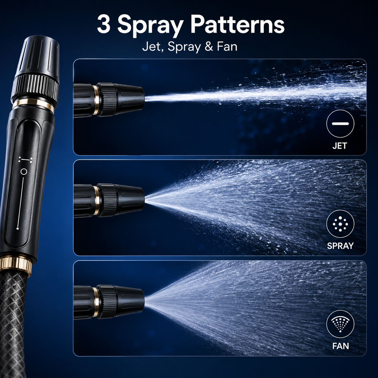 🌊 Hydro Jet Wand – High-Pressure Hose Nozzle, 2-in-1 Jet & Fan Spray