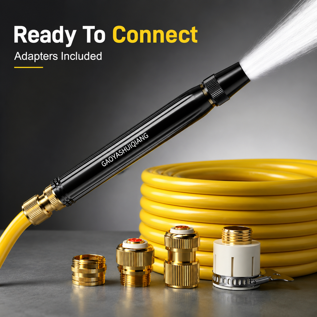 🌊 Hydro Jet Wand – High-Pressure Hose Nozzle, 2-in-1 Jet & Fan Spray