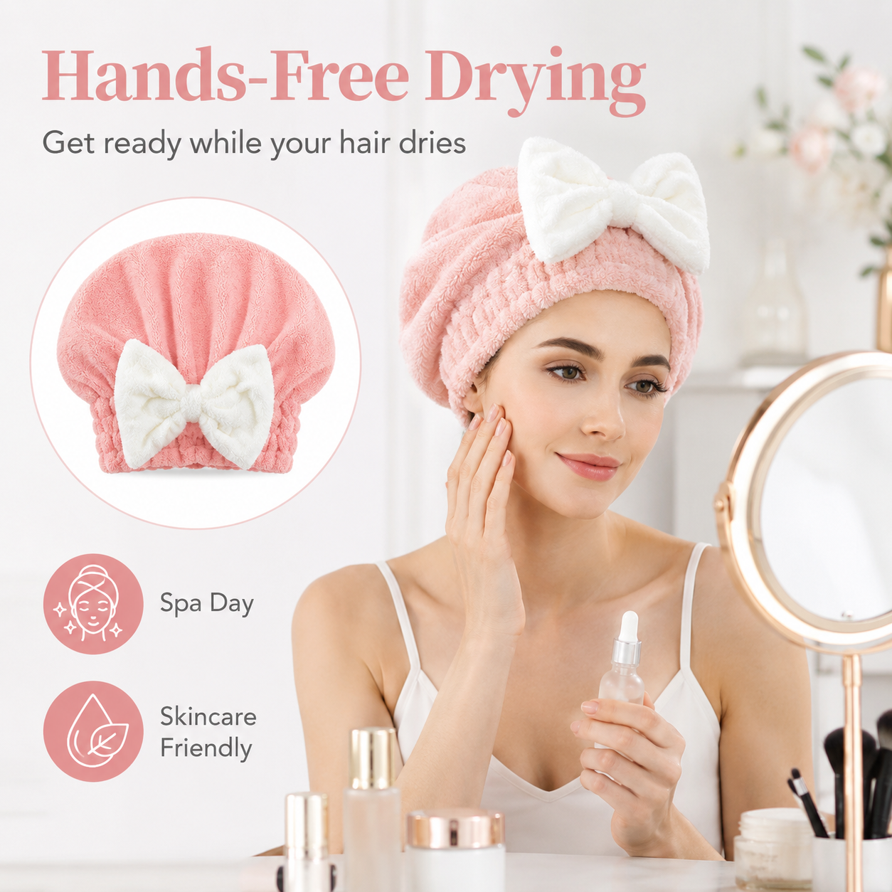 🔥Women's super absorbent and quick-drying hair drying cap