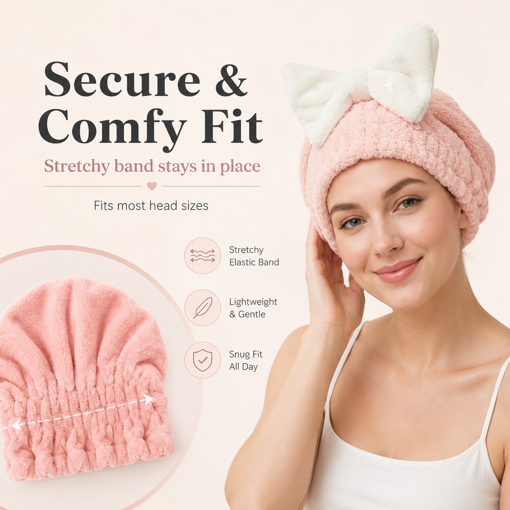🔥Women's super absorbent and quick-drying hair drying cap