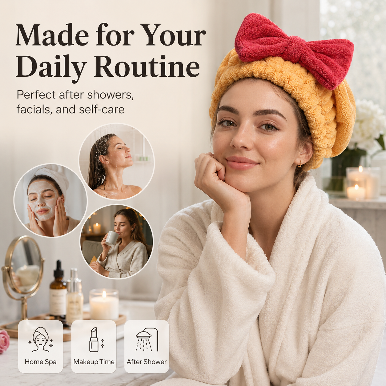 🔥Women's super absorbent and quick-drying hair drying cap