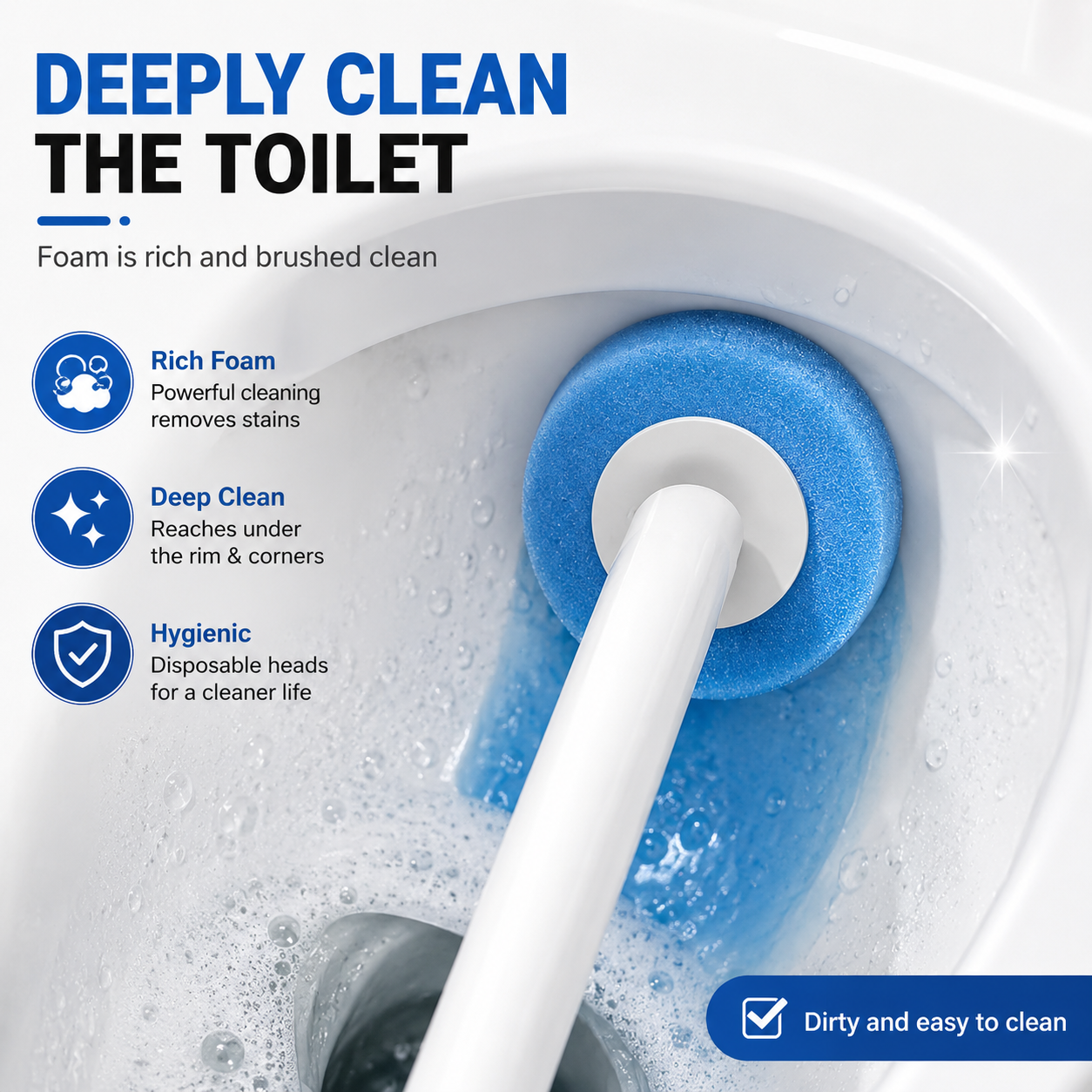 Disposable Toilet Brush Kit | No-Touch Toilet Cleaner
