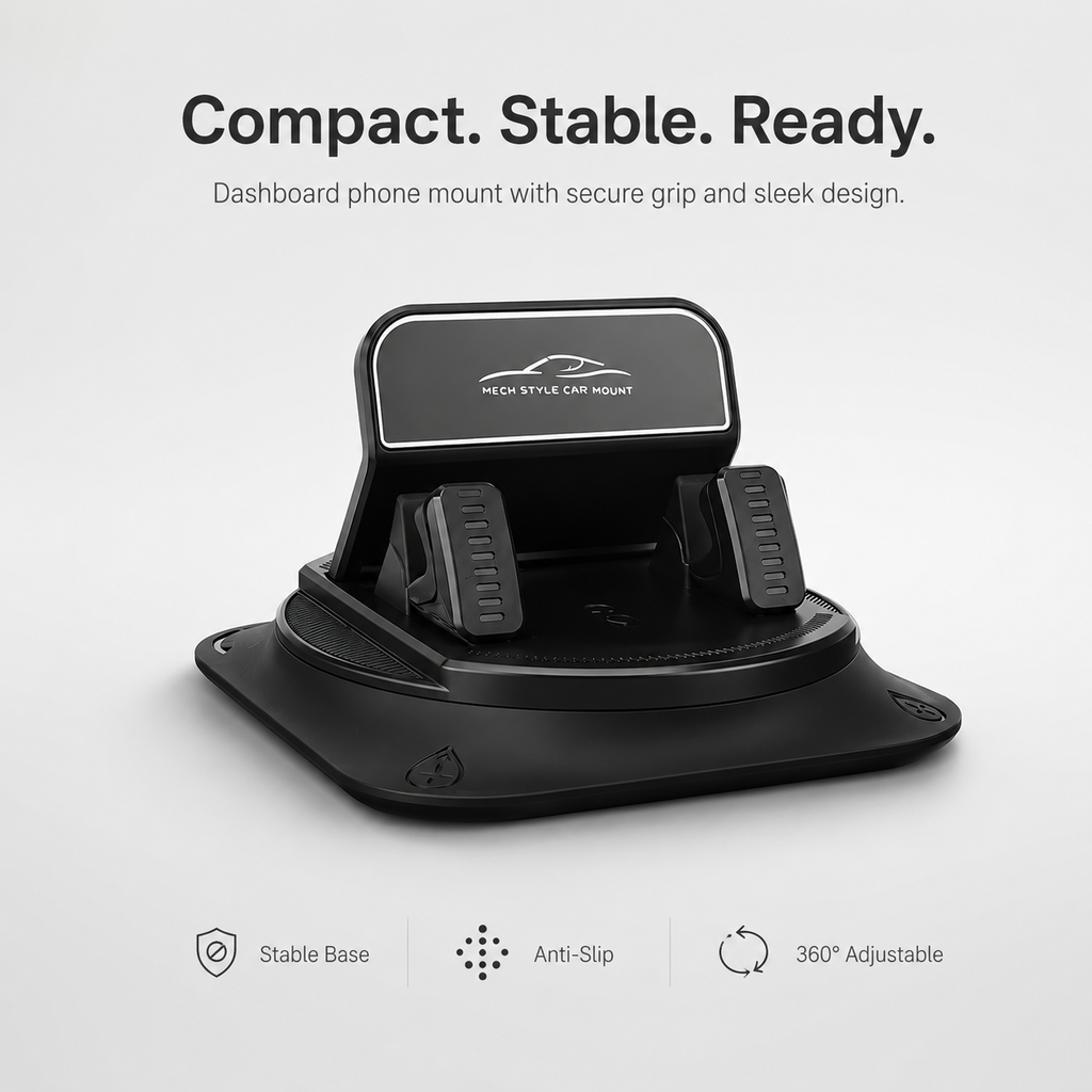 🔥HOT SALE 360° Car Phone Mount, Fits Dashboard & Windshield