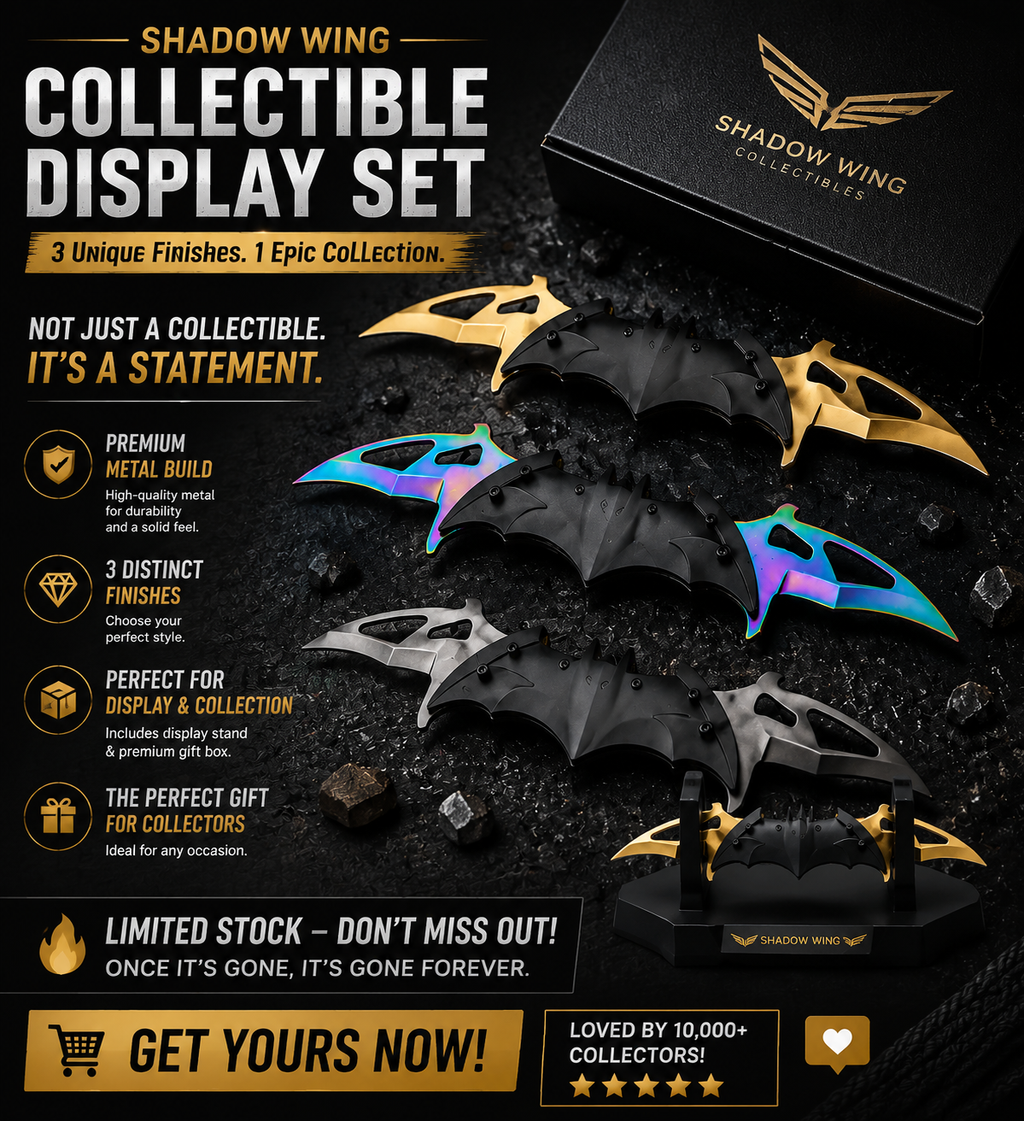 Nocturnal Wing Collectible Set – Premium Metal Display Art Piece (3 Finishes)