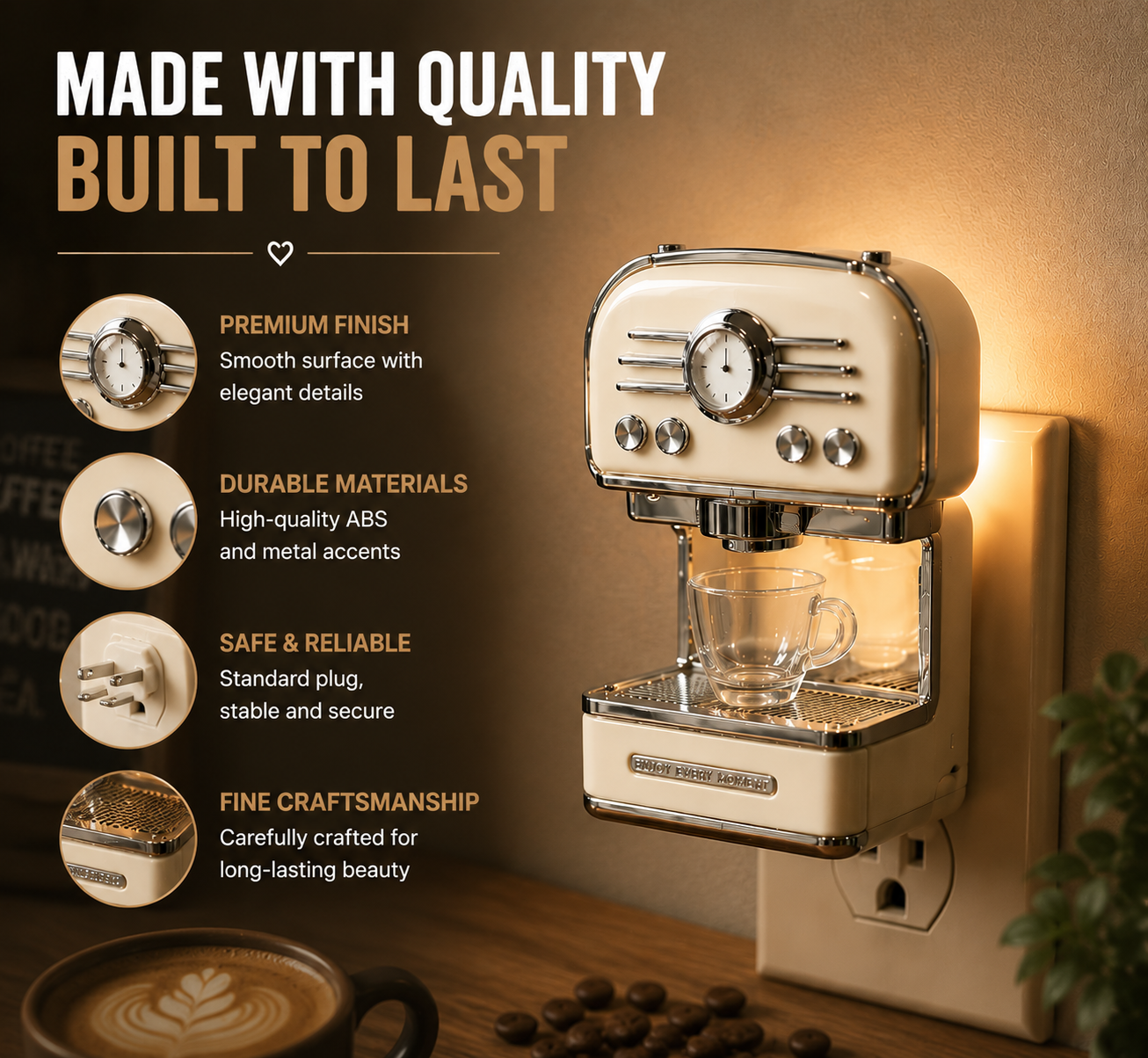 🔥 55% OFF TODAY | 😍 This Tiny Coffee Machine Decor Instantly Upgrades Your Coffee Corner Aesthetic