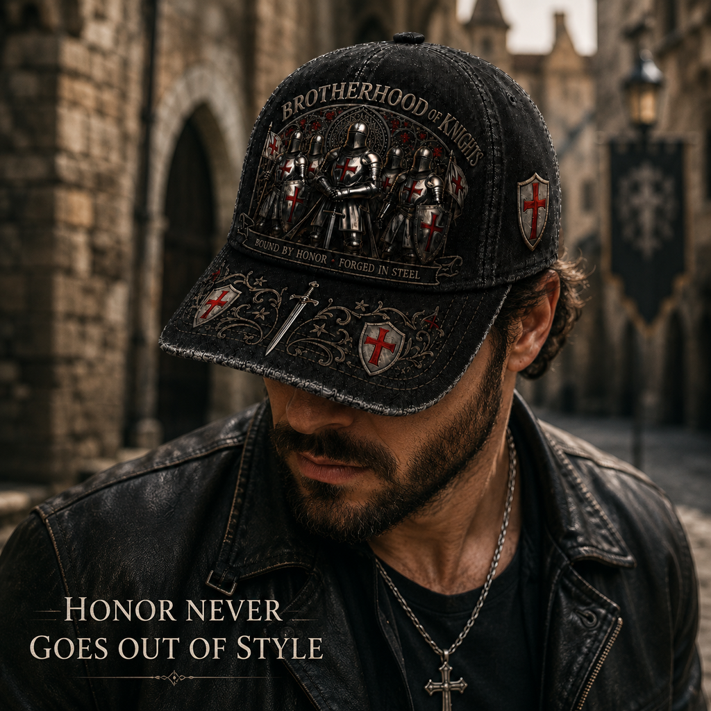 ⚡ Bound By Honor Forged In Steel – Knights Templar Cap