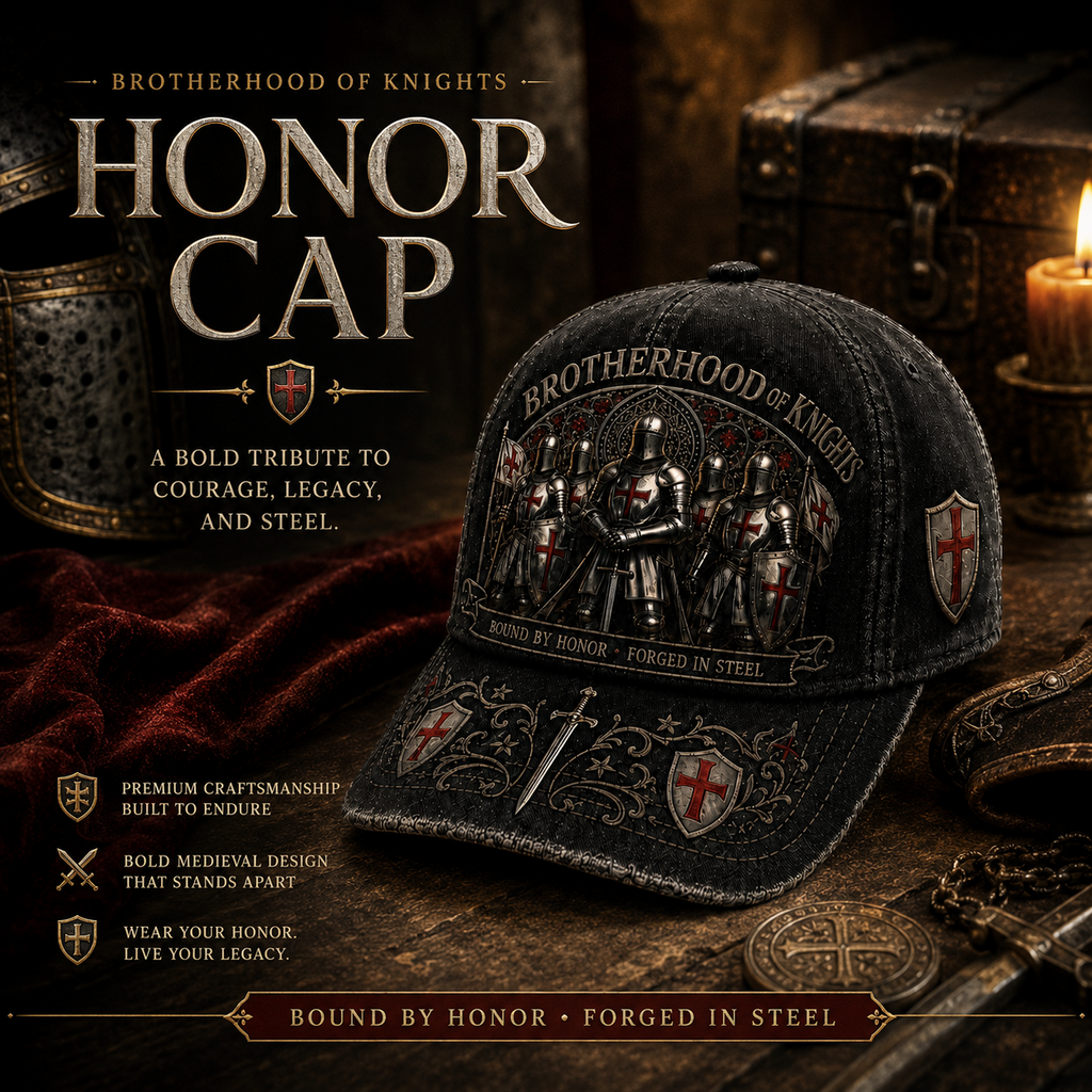 ⚡ Bound By Honor Forged In Steel – Knights Templar Cap