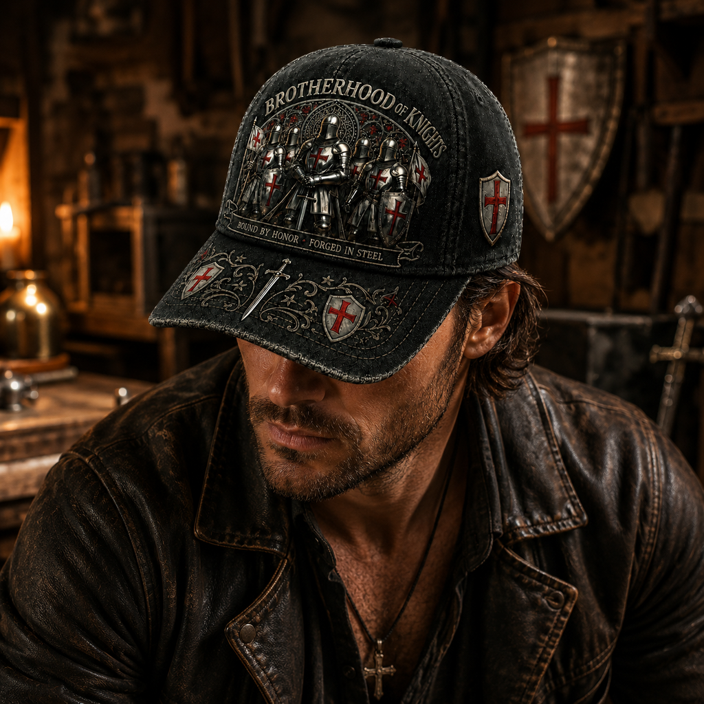 ⚡ Bound By Honor Forged In Steel – Knights Templar Cap