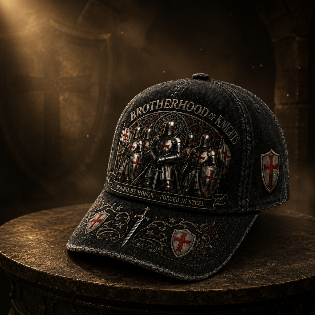 ⚡ Bound By Honor Forged In Steel – Knights Templar Cap