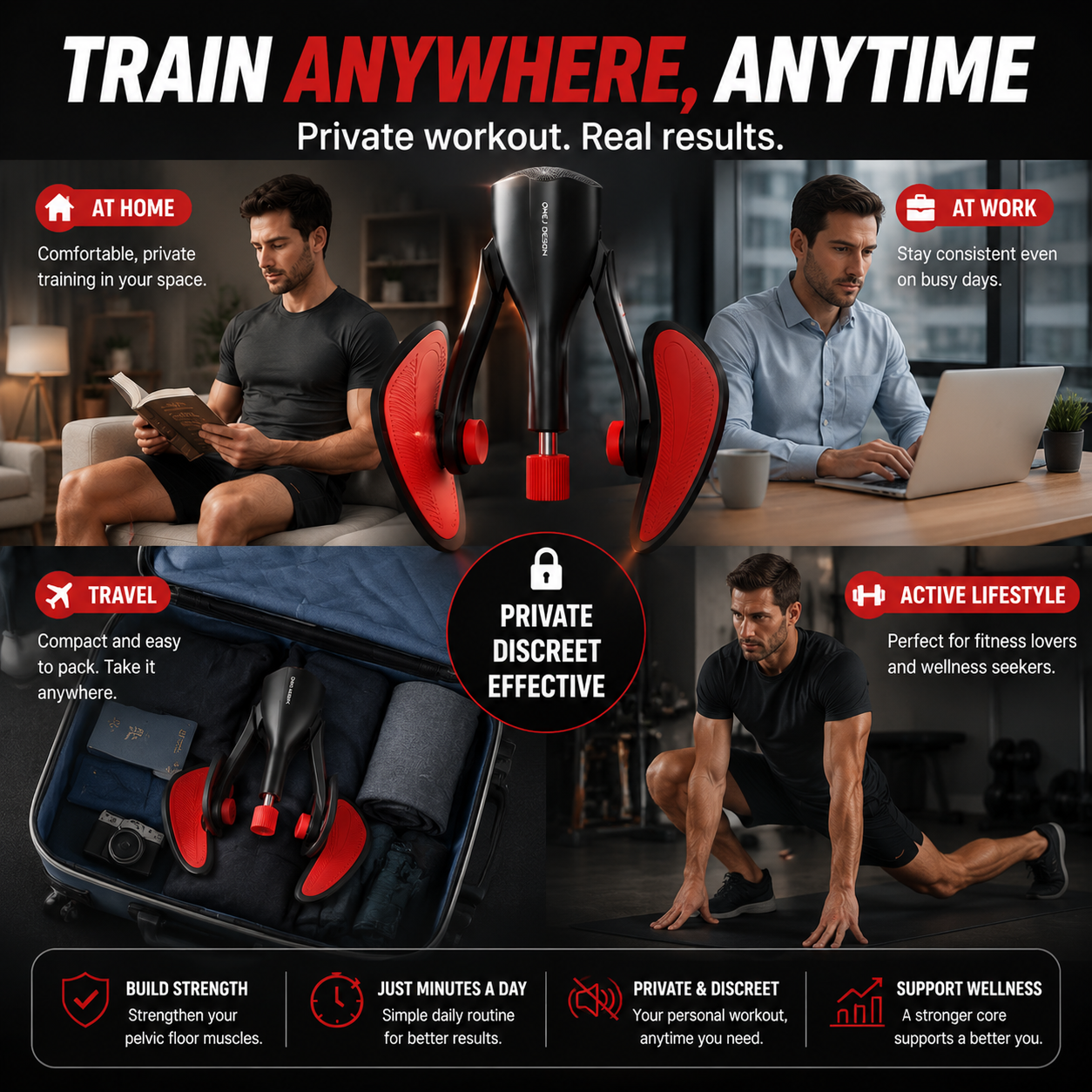 🏋️‍♀️ Pelvic Floor Exercise Trainer – Build Strength With A Simple Daily Workout
