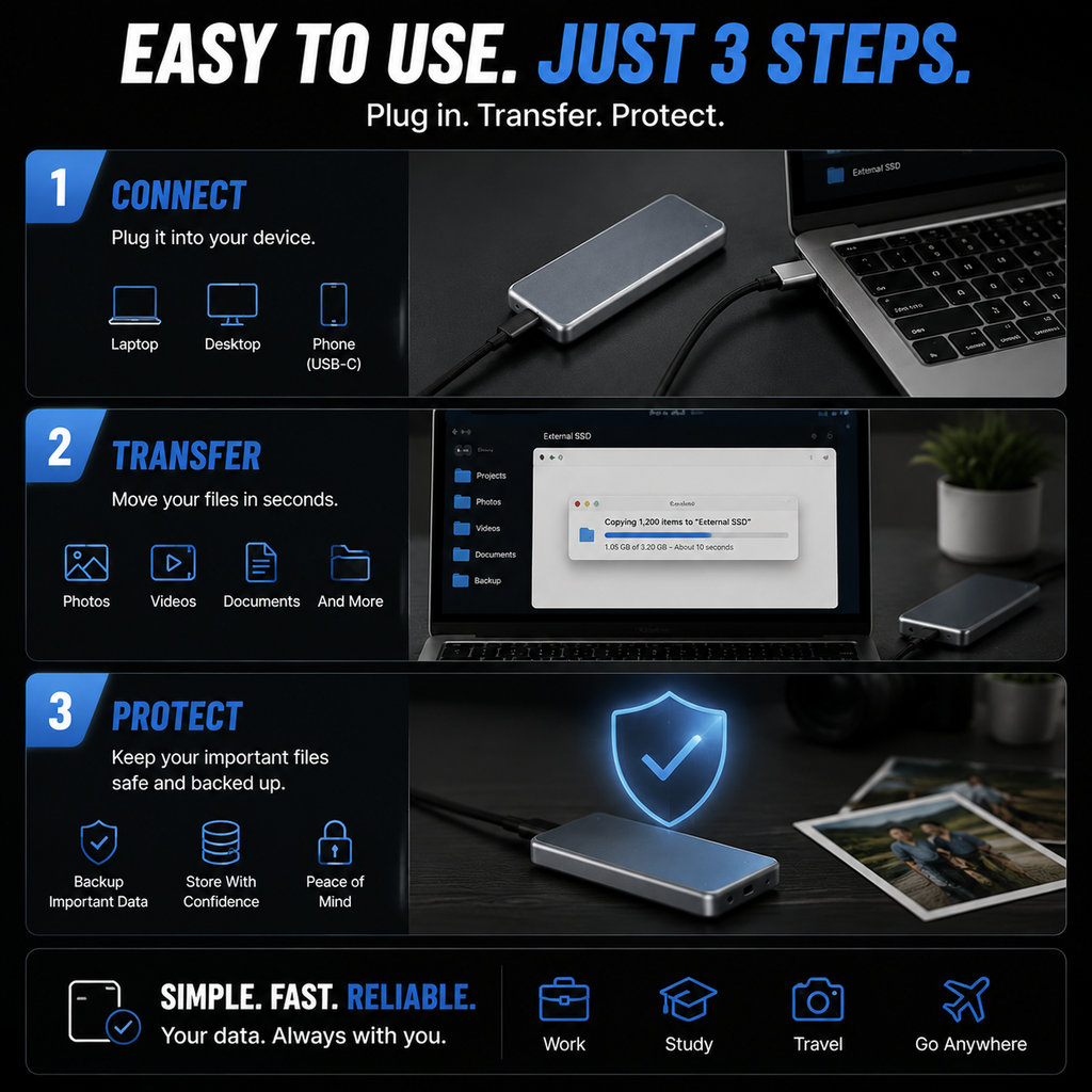 🔥 LAST DAY 50% OFF-Portable External SSD – Protect Your Photos, Videos & Important Files