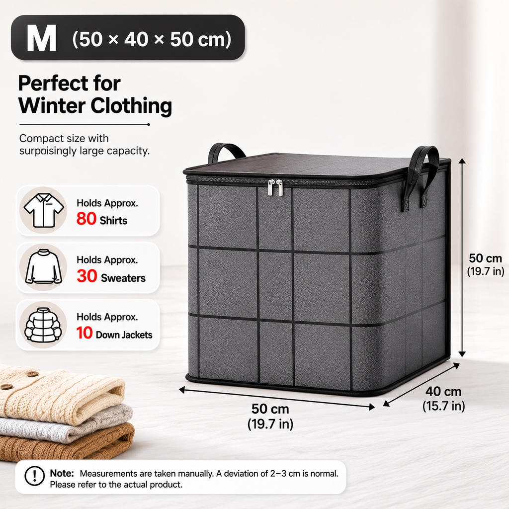 Storage Bag – Extra Large Moving & Closet Organizer for Bedding, Clothes & Blankets