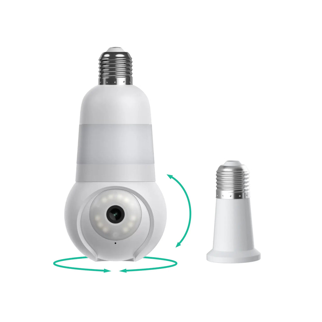 2K Light Bulb Security Camera | 360° WiFi Home Camera