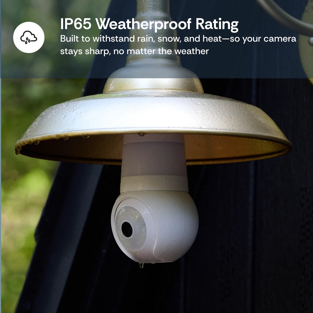 2K Light Bulb Security Camera | 360° WiFi Home Camera