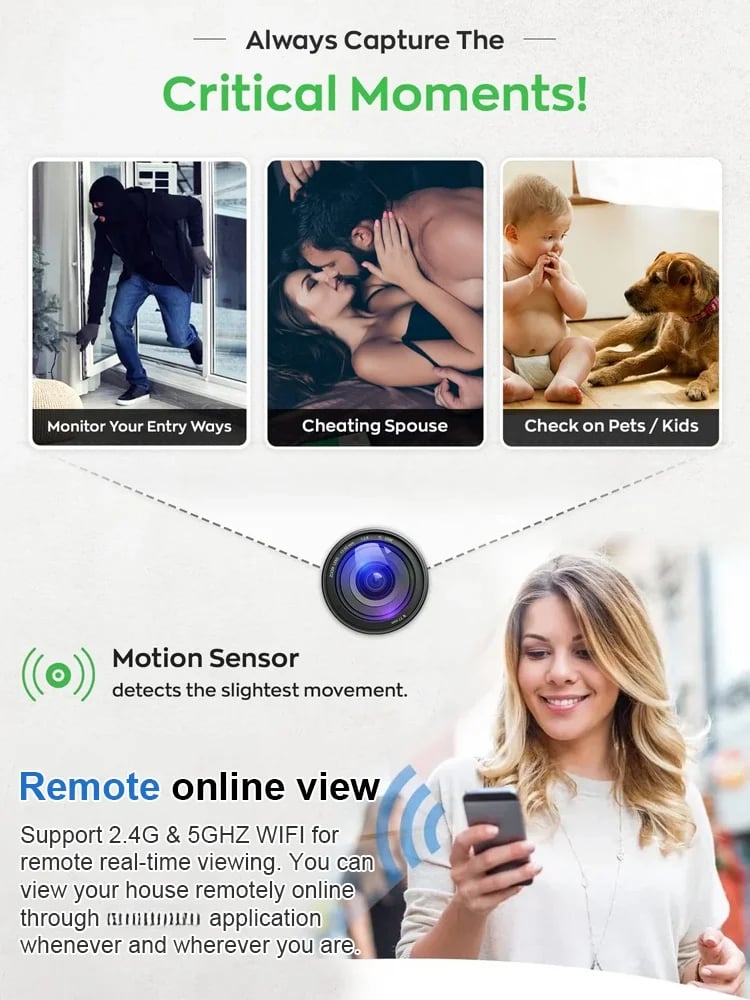 Mini Full HD 4K Security Camera