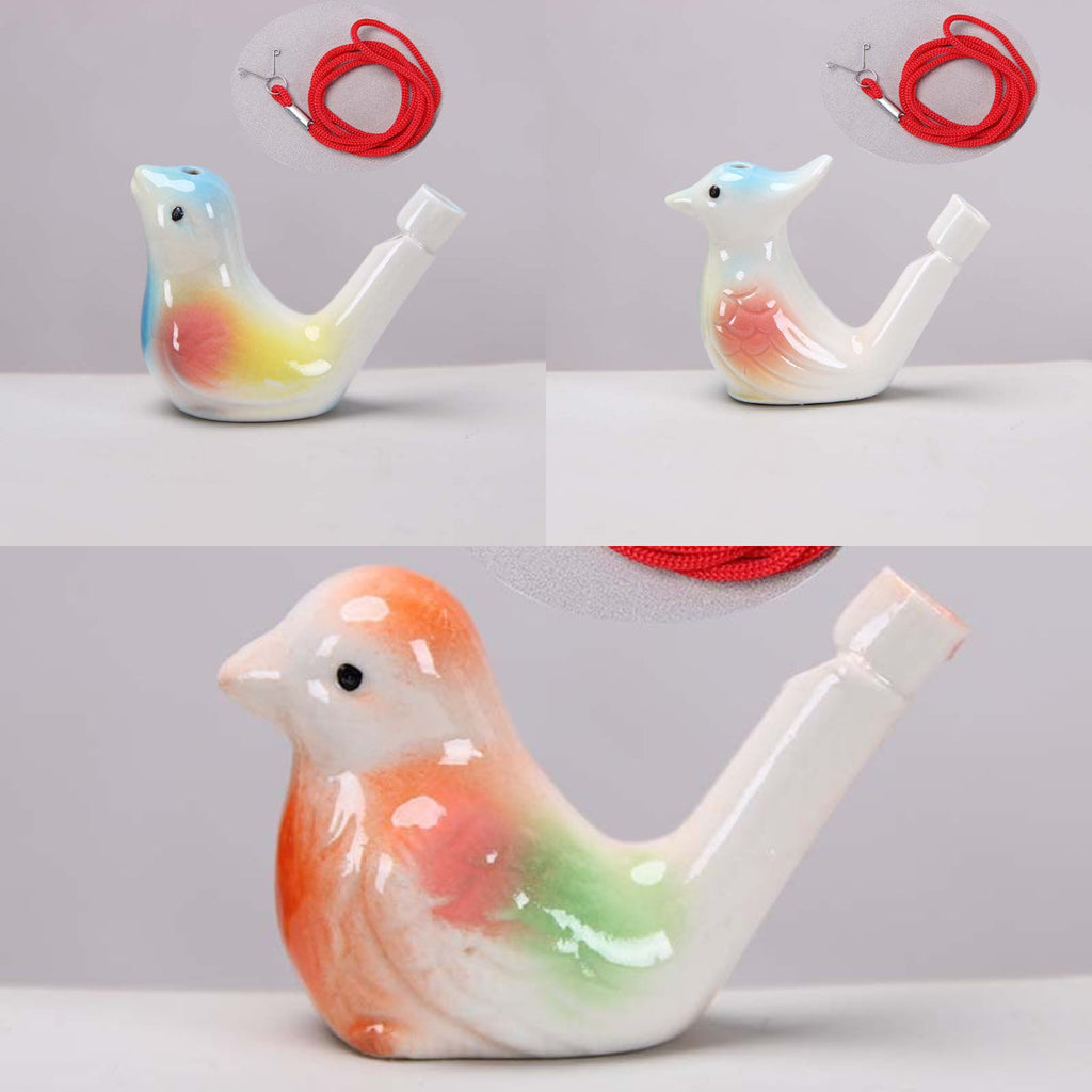 🐦 Ceramic Water Bird Whistle – Handcrafted, Realistic Chirping, Add Water to Sing (3PCS Set)