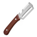 ❤️‍🔥Wooden-Handled Stainless Steel Sharp Peeler with Built-In Bottle Opener