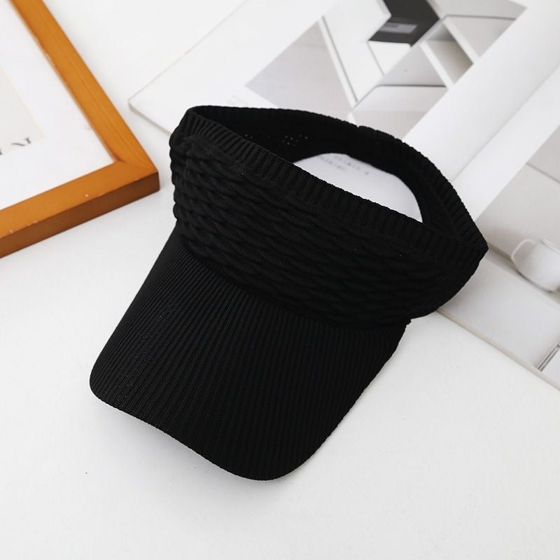 Women's High Ponytail Sun Visor Hat for Sun Protection