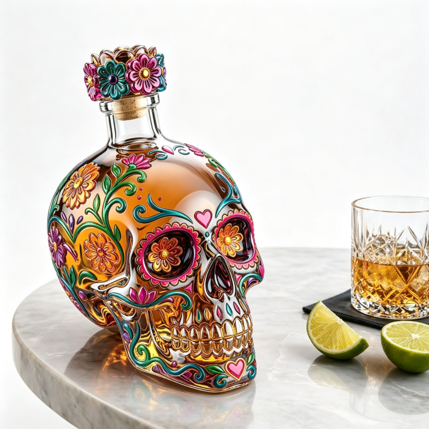 🔥HOT SALE-Day of the Dead Limited Edition Tequila Bottle
