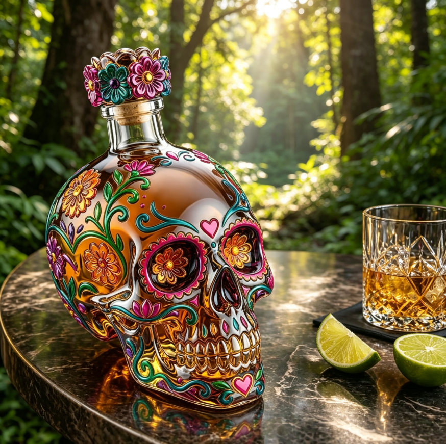 ✨HOT SALE-Day of the Dead Limited Edition Tequila Bottle