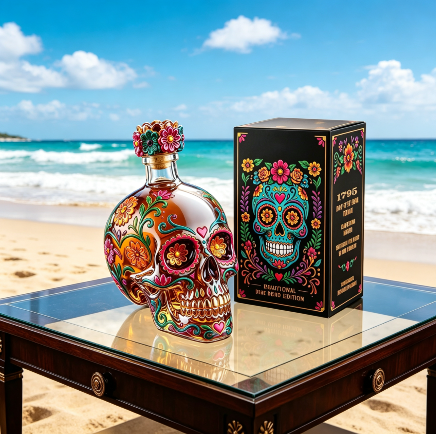 🔥HOT SALE-Day of the Dead Limited Edition Tequila Bottle
