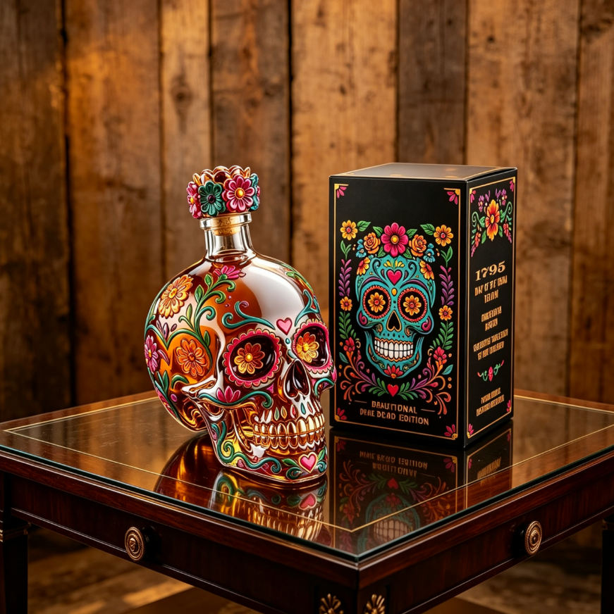 ✨HOT SALE-Day of the Dead Limited Edition Tequila Bottle