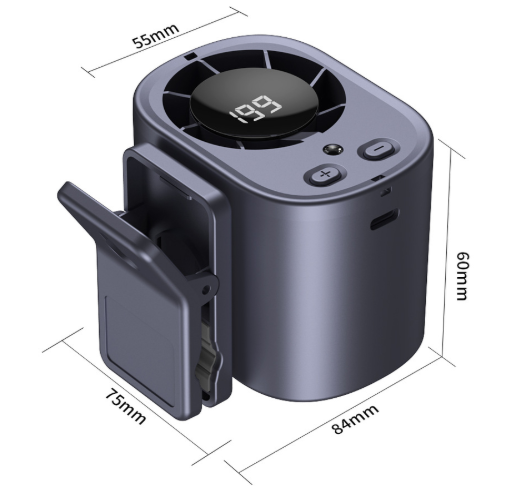 ⚡8400+ sold🌀Car Clip Fan with 360° Rotation & USB Rechargeable