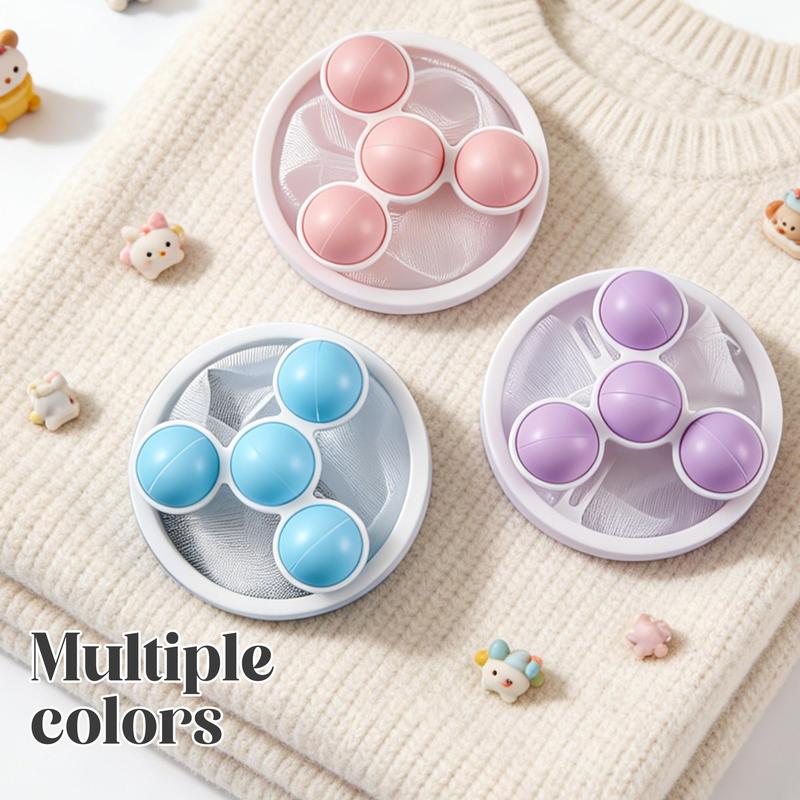 3 Pack Reusable Floating Washing Machine Hair Filter Bags - Pet Hair Lint Catcher