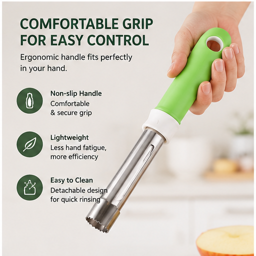2-in-1 Apple Corer & Peeler Tool | Stainless Steel