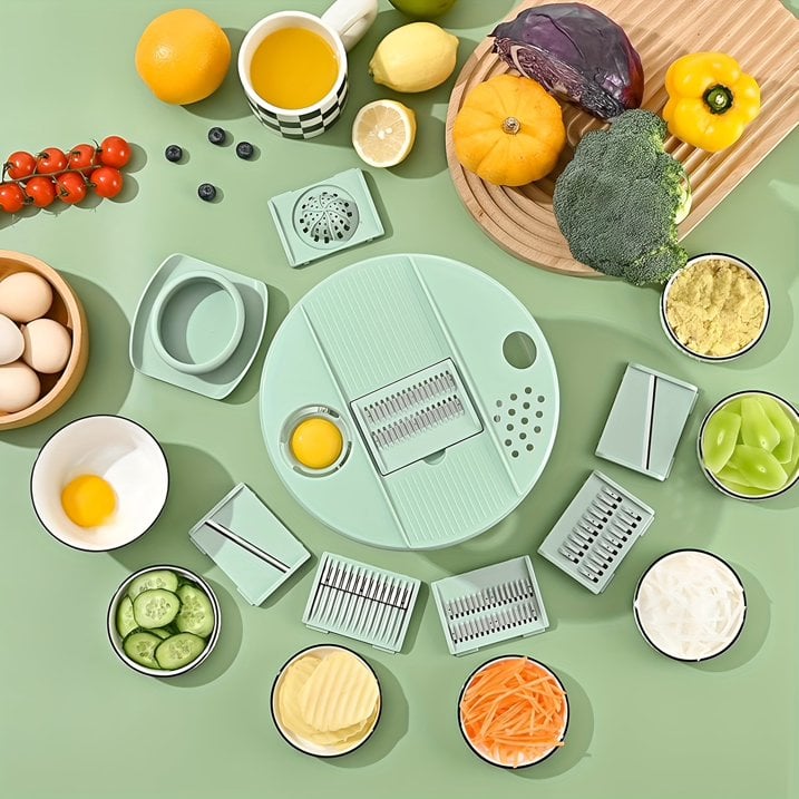 Salad Spinner Large, 3 IN 1 Vegetable and Fruit Washing Bowl with Strainer