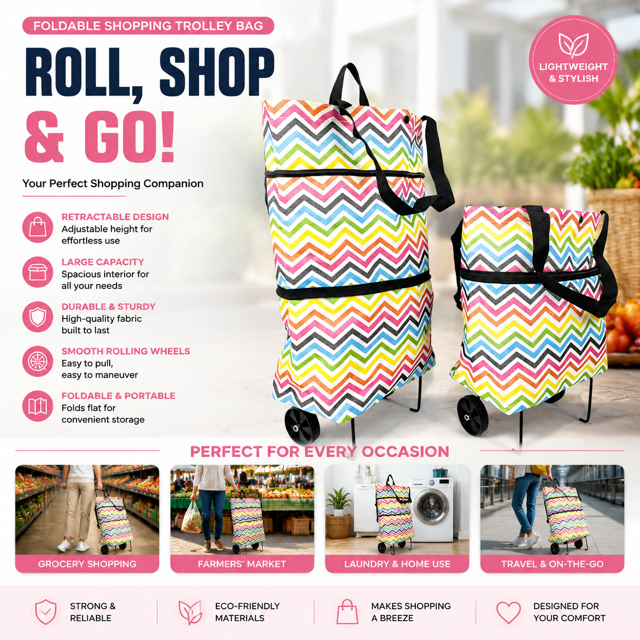 🔥HOT SALE 49% OFF🔥Foldable 2-in-1 Shopping Bag