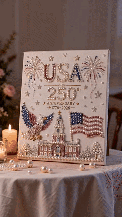 🎁USA 250th Anniversary DIY Pearl Painting Kit