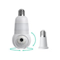 Luna Light Bulb Security Cam -2K 2.4GHz/5GHz WiFi, Indoor Outdoor Surveillance Monitoring Camera for Home, 360° Pan/Tilt, Color Night Vision, Built-In LED & Spotlight, Easy Installation